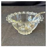 Vintage Imperial glass candlewick mayonnaise bowl