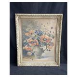 Framed signed & dated watercolor on paper