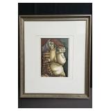 Signed water color painting