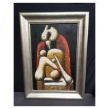 Signed oil painting on canvas