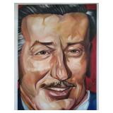 Large signed oil painting on canvas portrait