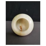 Vintage onyx sphere vase