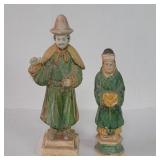 Pair of Vintage Asian ceramic  figurines