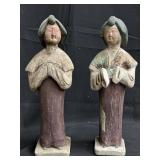 Pair of vintage Asian ceramic figures