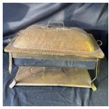 Vintage copper chafing dish