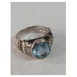 Sterling silver (925) sapphire ring