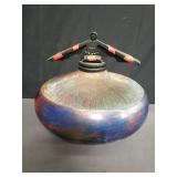 Signed ceramic wish keeper w/ copper