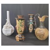 Five large  contemporary ceramic vase