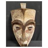 Vintage carved wood African mask