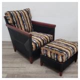 John Hutton for Donghia mid century rattan lounge