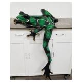 Signed Tim Cotterill large bronze frog