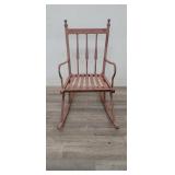 Vintage wrought iron rocking chair