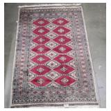 Vintage signed hand made rug