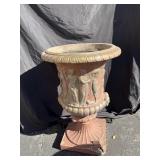 Cement figural planter