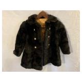 Vintage modacrylic faux fur coat size 4 (f)
