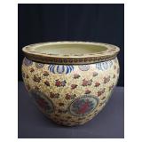 Large Chinese fish bowl planter