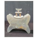 Modern Asian style ceramic covered jar