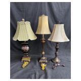 Group of 3 lamps all in working condition