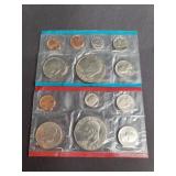 2 1974 uncirculated coin sets