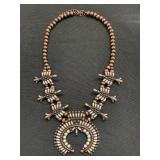 Native American-style squash blossom