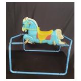 Vintage hand painted rocking horse