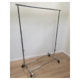 Folding garment rack