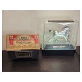 Vintage Budweiser Clydesdale bar signs