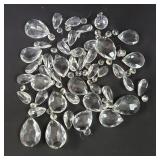 Group of crystal chandelier pendants