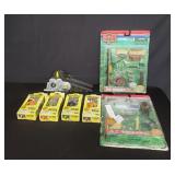 Group of vintage GI Joe toys and key chains