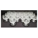 Group of crystal goblets