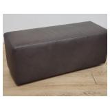 Modern leather bench