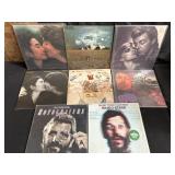 Lot of eight vintage LPs