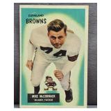 1955 Bowman Football #2 Mike McCormack Card.