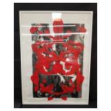 Kate with tree, 1996 mono print