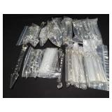 Group of crystal prisms, as is