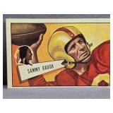 1952 Bowman Large #30 Sammy Baugh Football Card.