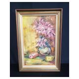 Oil painting on board