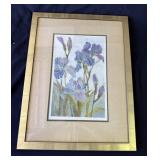 Framed floral watercolor