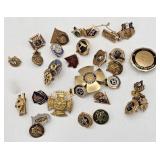 10k gold vintage misc service, lapel pins