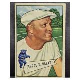 1952 Bowman Large #48 George Halas Football Card.