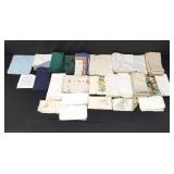 Group of vintage table linens