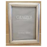 Sterling silver vintage photo frame by Geary