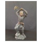 Japanese bronze samurai sculpture