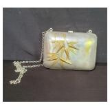 Vintage brass and copper pillow shoulder bag