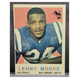 1959 Topps Football #100 Lenny Moore Card.
