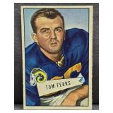 1952 Bowman Small #13 Tom Fears Football Card.