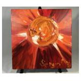 Abstract oil painting on canvas