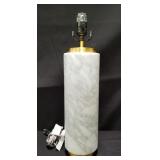 West Elm marble and brass table lamp