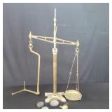 Antique brass and iron scale