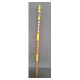 Jamaican hand-carved hardwood cane